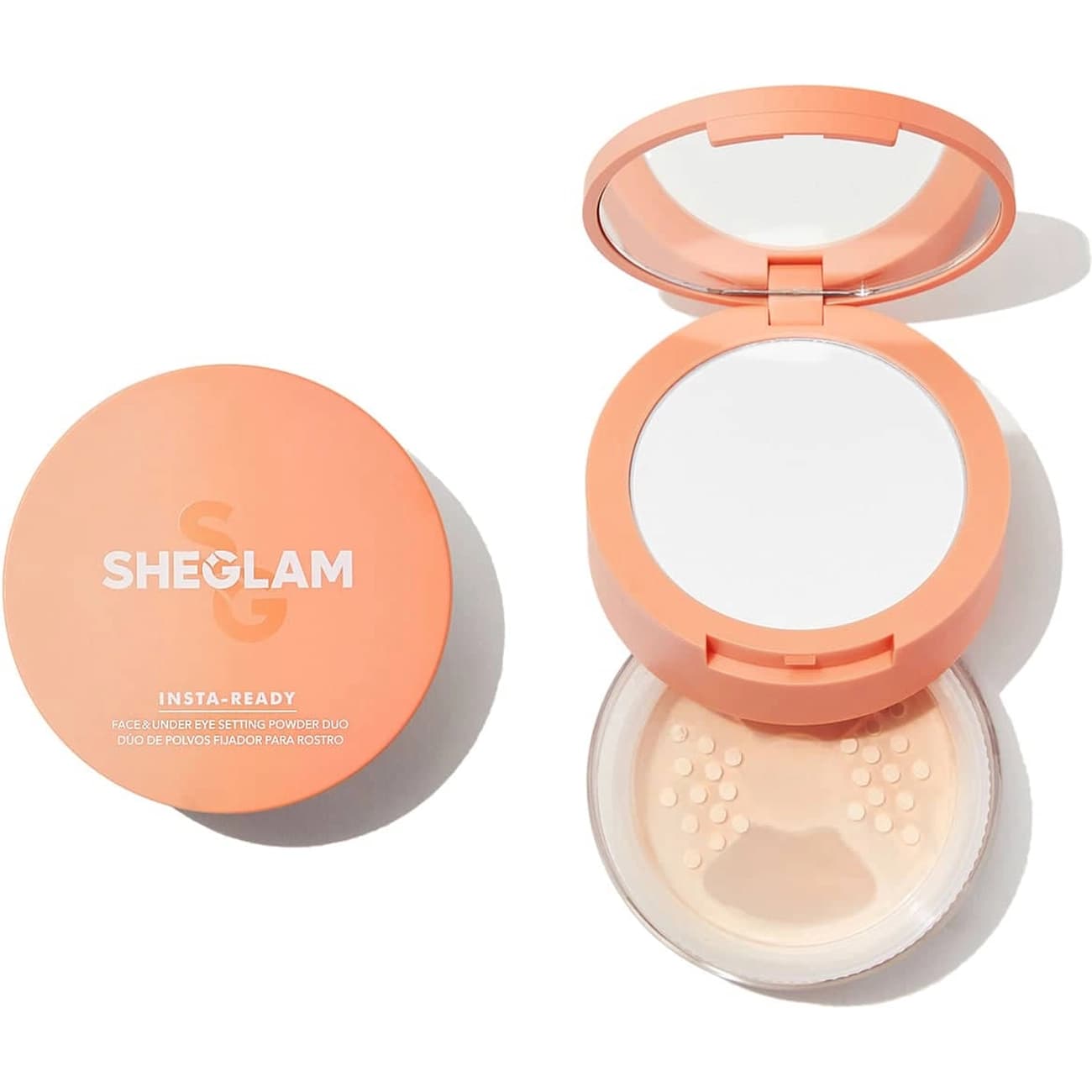 پودر فیکس دوکاره شیگلم SHEGLAM اصل مدل Insta-Ready