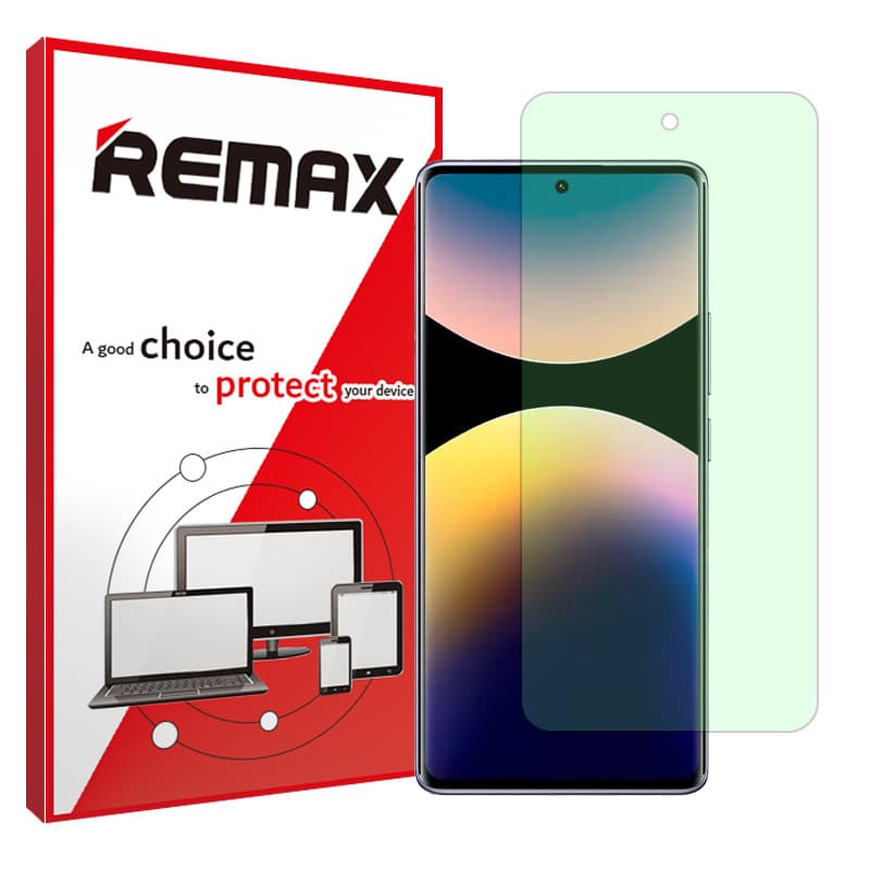 محافظ صفحه نمایش حفاظت از نور سبز ریمکس مدل Eye Care مناسب برای گوشی موبایل شیائومی Redmi Note 14 Pro Plus 5G — تصویر ۲