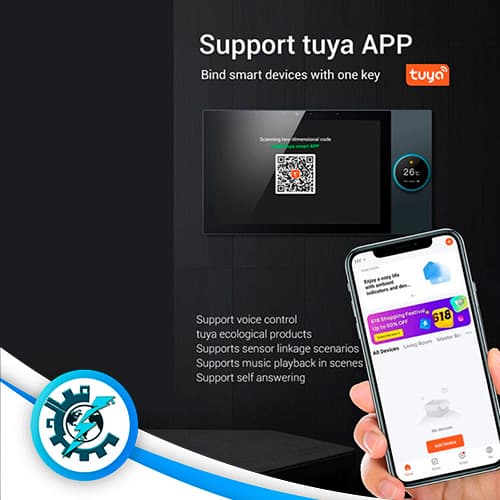 تاچ پنل هوشمند تویا 10 اینچ 4 خروجی — تصویر ۲