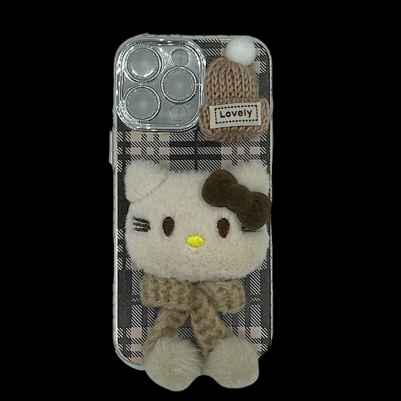 قاب گوشی آیفون سری 16 عروسکی طرح هلوکیتی (Hello kitty) — تصویر ۴