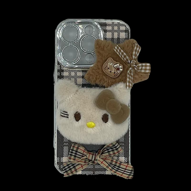 قاب گوشی آیفون سری 16 عروسکی طرح هلوکیتی (Hello kitty) — تصویر ۳
