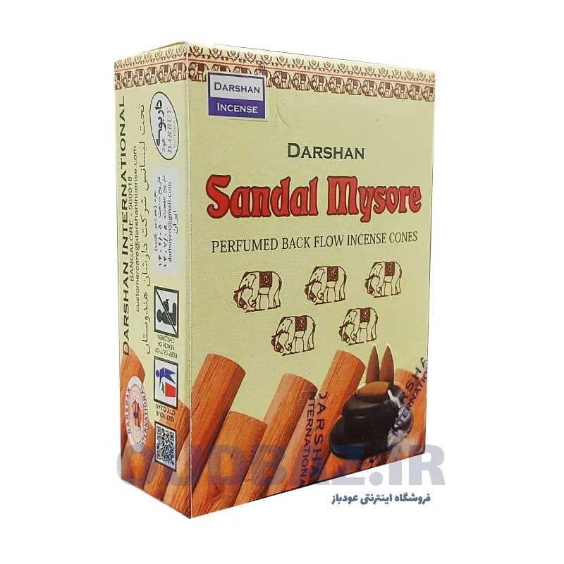 عود آبشاری صندل میسور برند دارشان SANDAL MYSORE DARSHAN