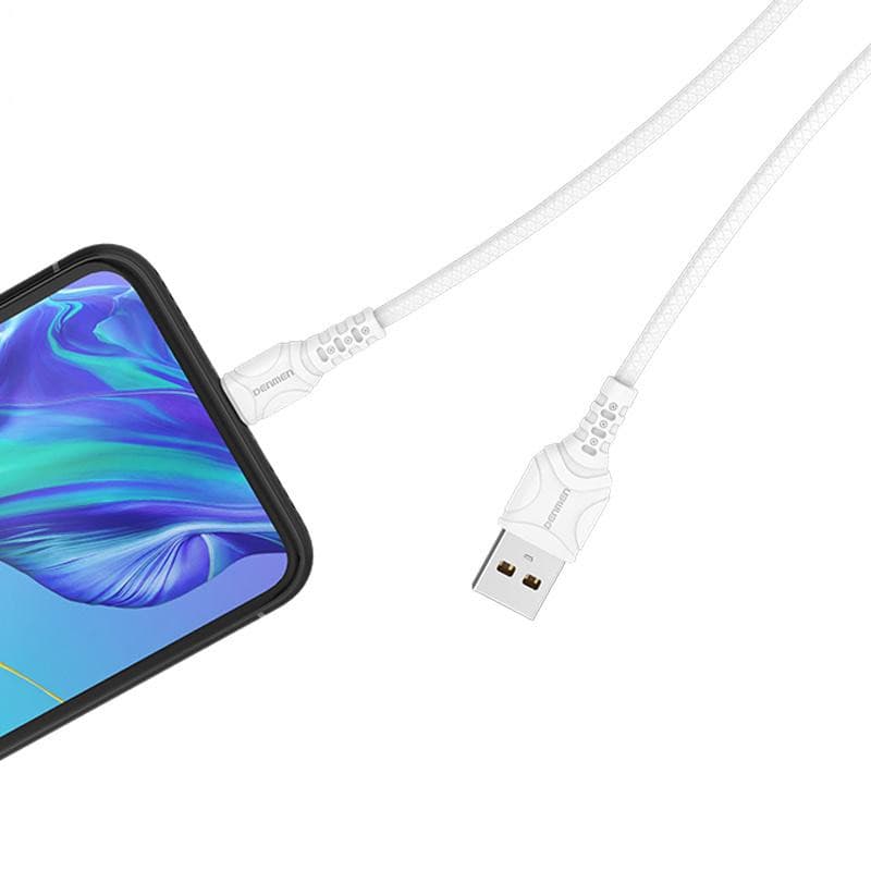 کابل تبدیل USB به USB-C دنمن مدلD06T طول 1 متر - جانبی تول — تصویر ۲