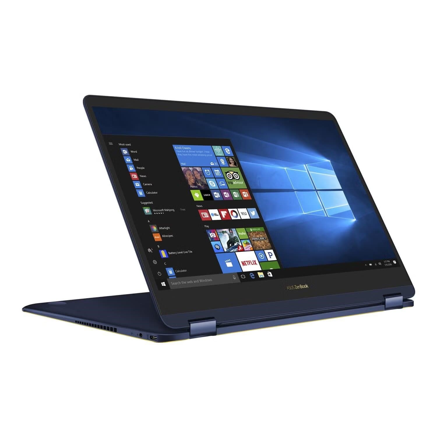 لپ تاپ لمسی ایسوس زنبوک فلیپ (UX370UA) مدل ASUS ZenBook Flip S (UX370UA) Core i5-8250U 16GB 256GB SSD همراه با قلم و کاور اورجینال — تصویر ۲
