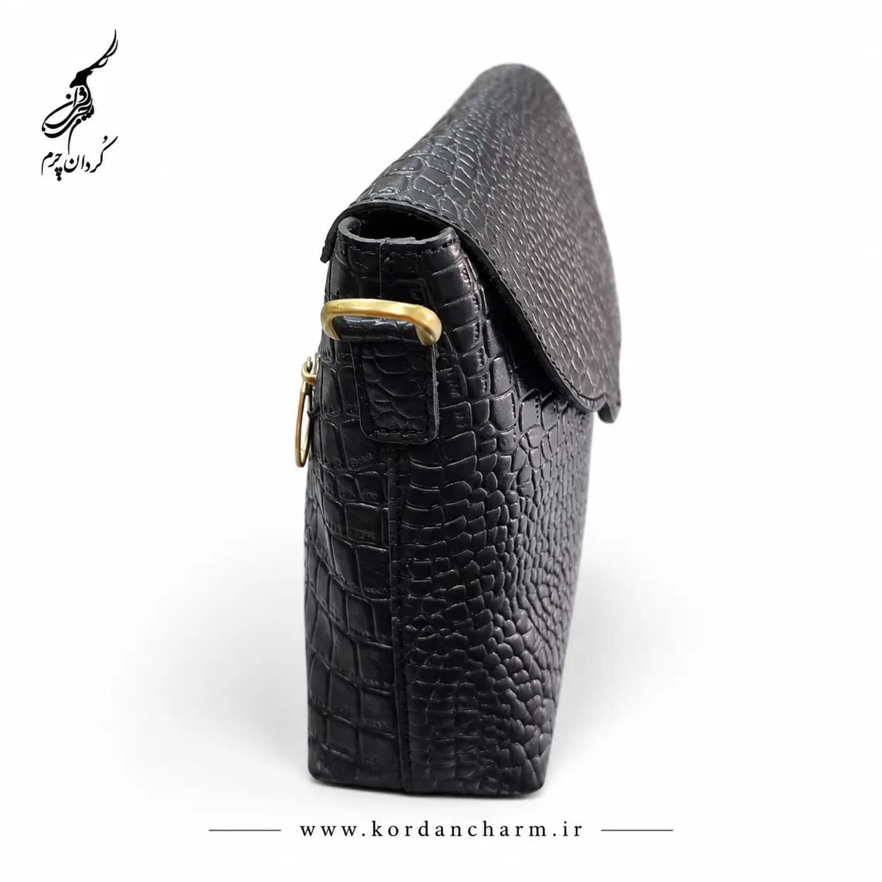 کیف دوشی چرم زنانه مدل خاطره طرح پریما — تصویر ۳