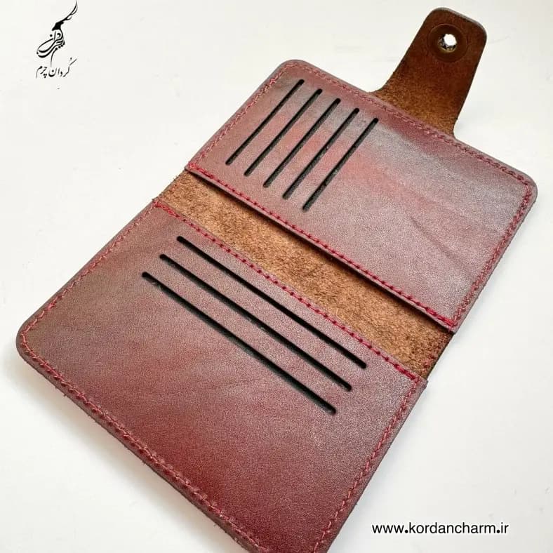 کیف مدارک ماشین چرم مدل آریا طرح ساده