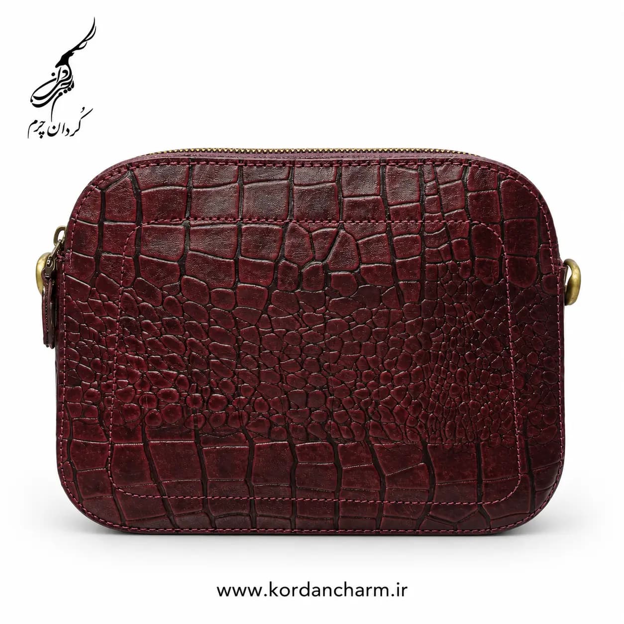 کیف دوشی زنانه چرم گاوی مدل لیلیان طرح پریما — تصویر ۷