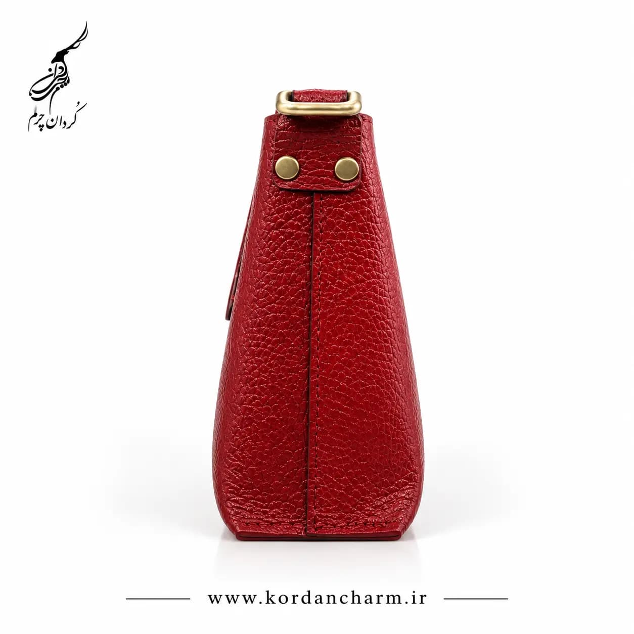 کیف دوشی چرم زنانه مدل چکاوک طرح فلوتر — تصویر ۳
