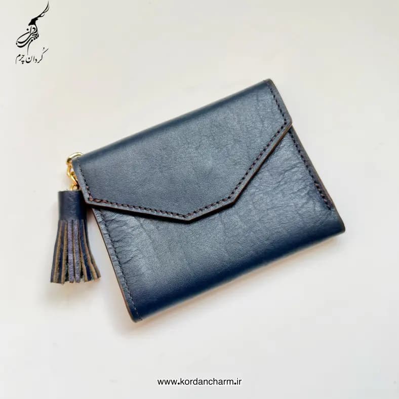 کیف پول چرم بهار طرح ساده — تصویر ۴