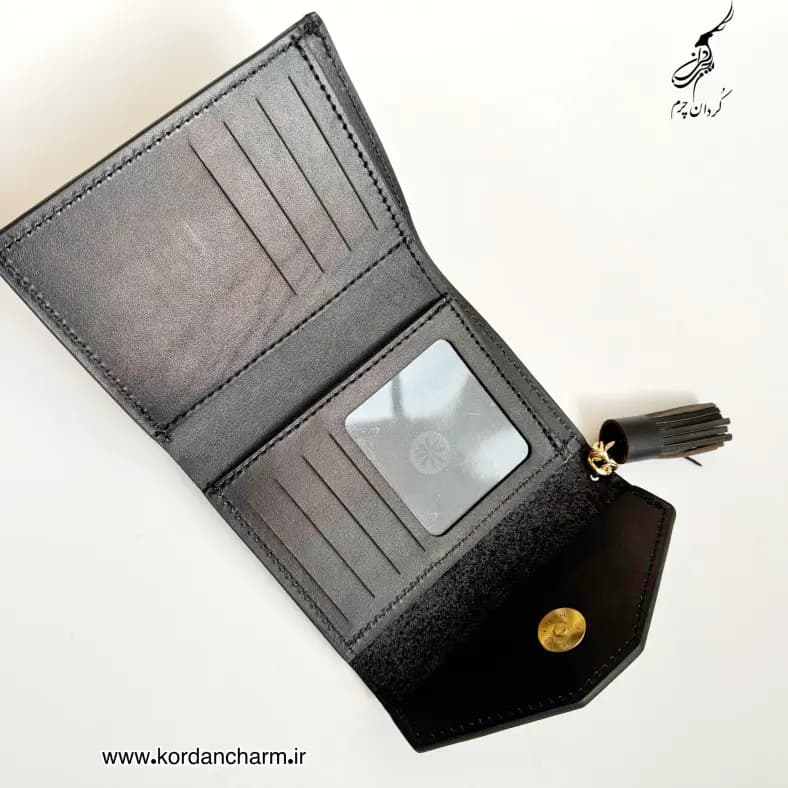 کیف پول چرم بهار طرح ساده — تصویر ۲