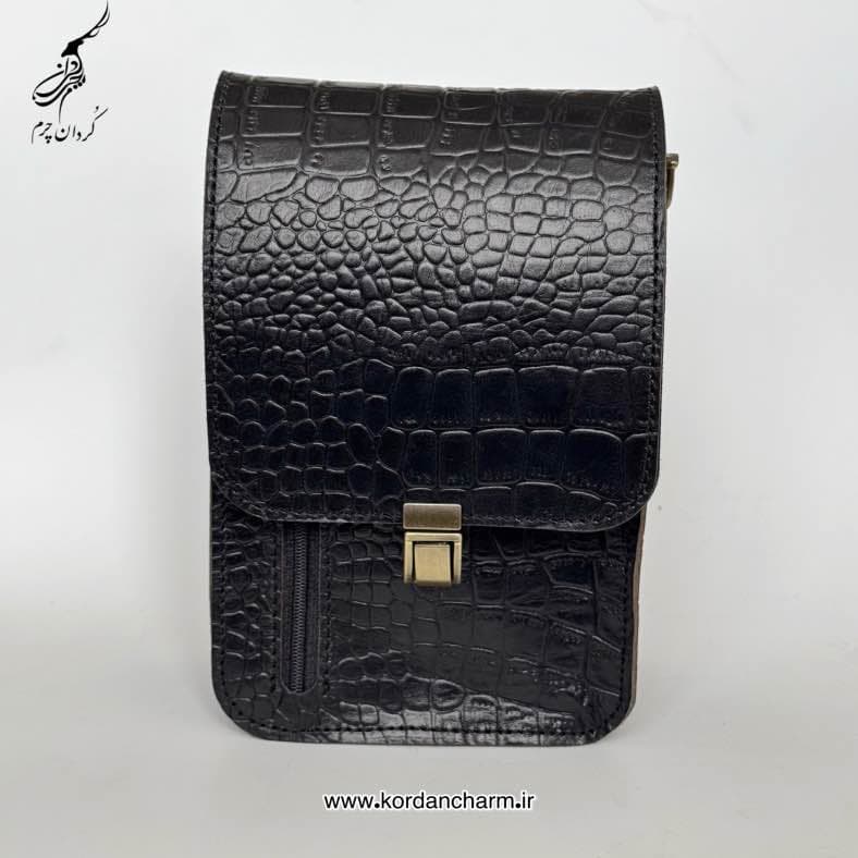کیف دوشی چرم پارسا طرح پریما — تصویر ۲