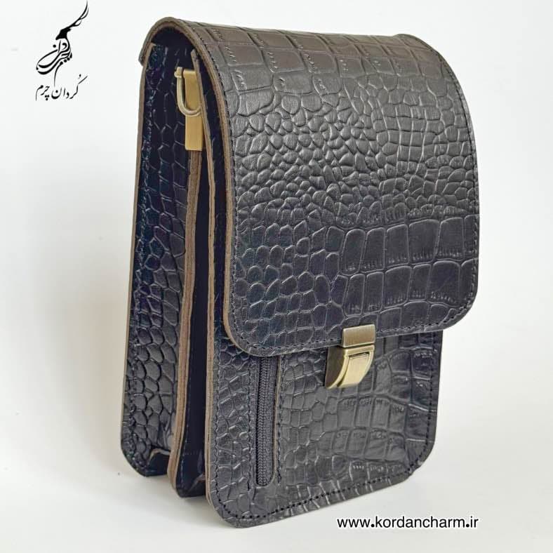 کیف دوشی چرم پارسا طرح پریما — تصویر ۴