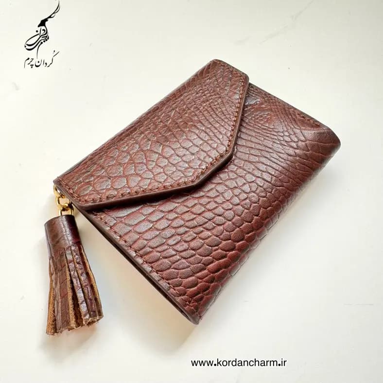 کیف پول چرم زنانه بهار طرح پریما — تصویر ۸