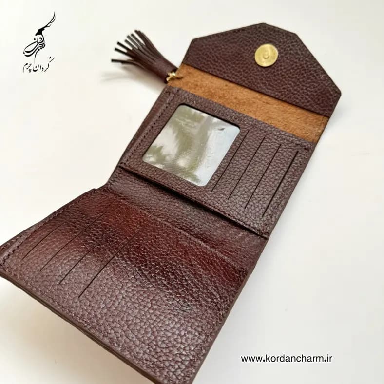 کیف پول چرم زنانه بهار طرح پریما — تصویر ۷