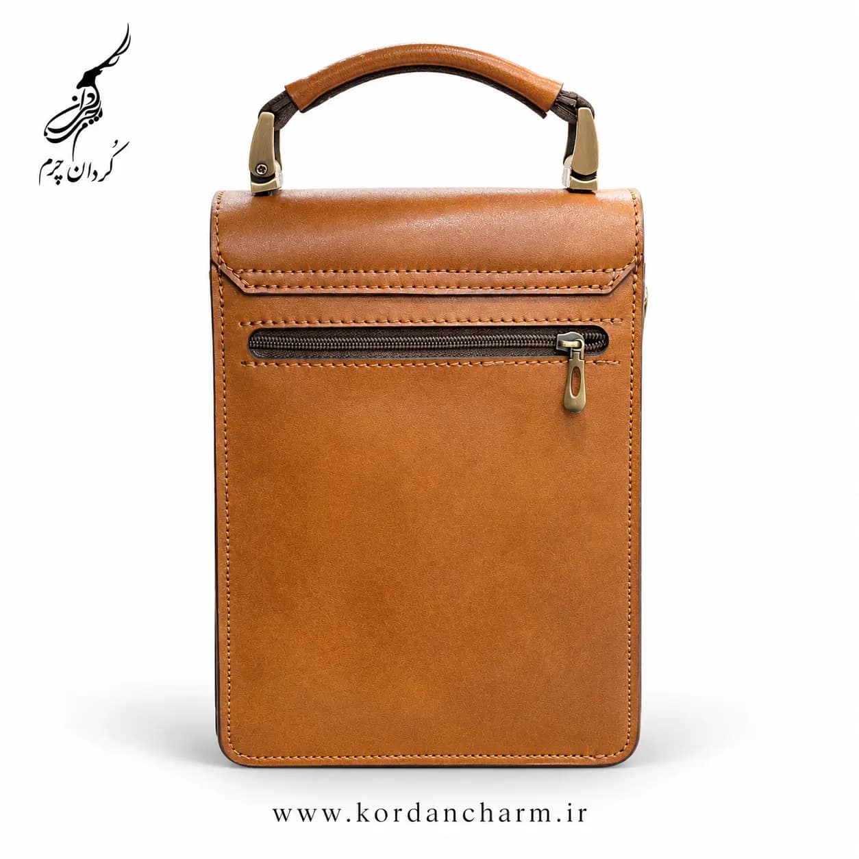 کیف دوشی چرم اسپرت رادمان دسته دار طرح ساده — تصویر ۵