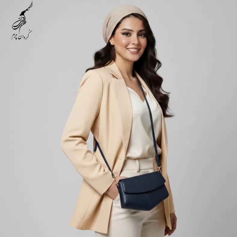 کیف زنانه چرم مدل رها طرح فلوتر