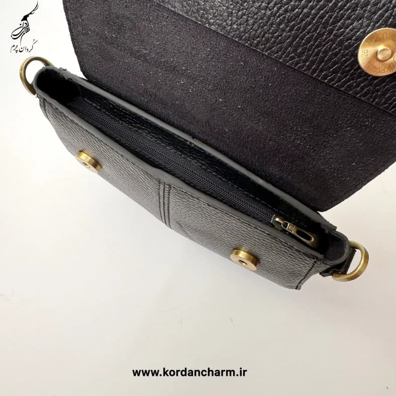 کیف زنانه چرم مدل رها طرح فلوتر — تصویر ۴