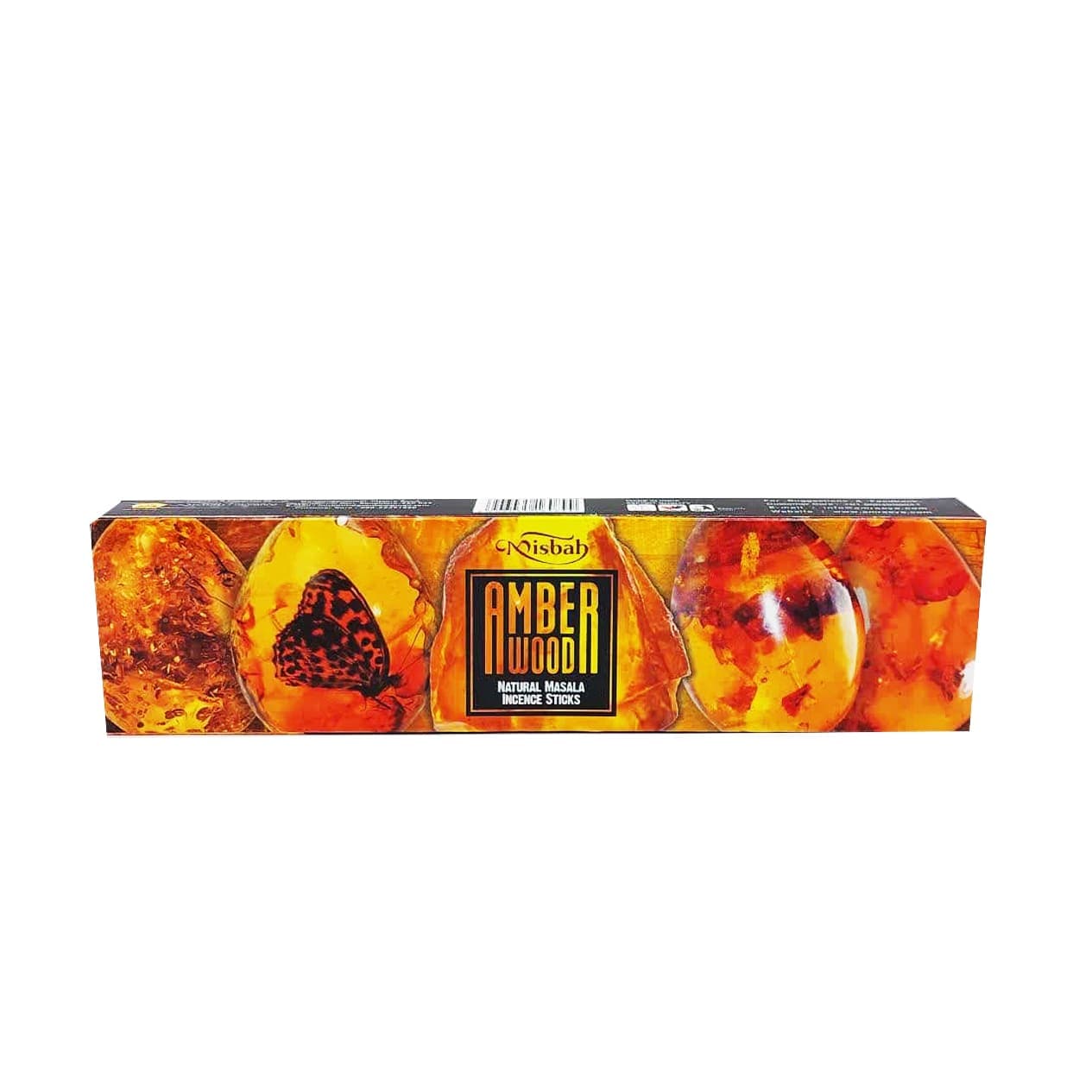 عود دست ساز رایحه امبر وود (عنبر وود) AMBER WOOD (کهربا) برند مصباح