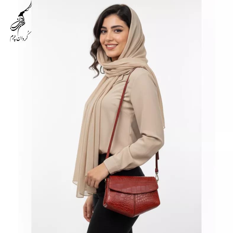 کیف زنانه چرم مدل رها طرح پریما — تصویر ۷