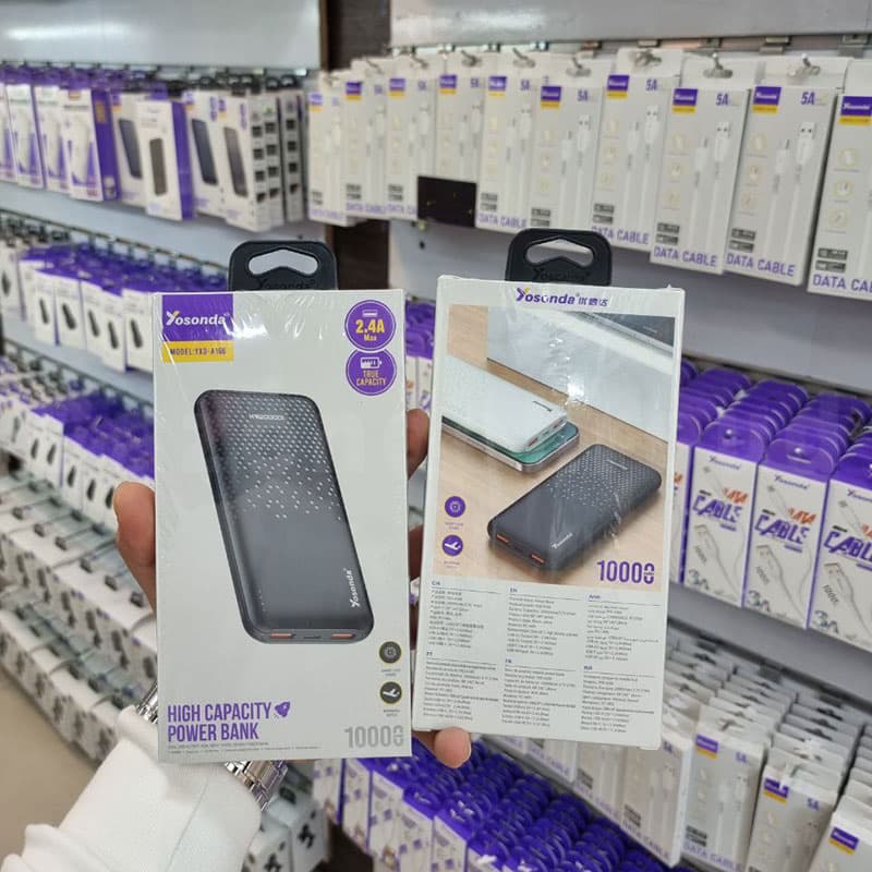 پاوربانک Yosonda مدل A166 | ظرفیت 10000mAh با سرعت شارژ عالی — تصویر ۲