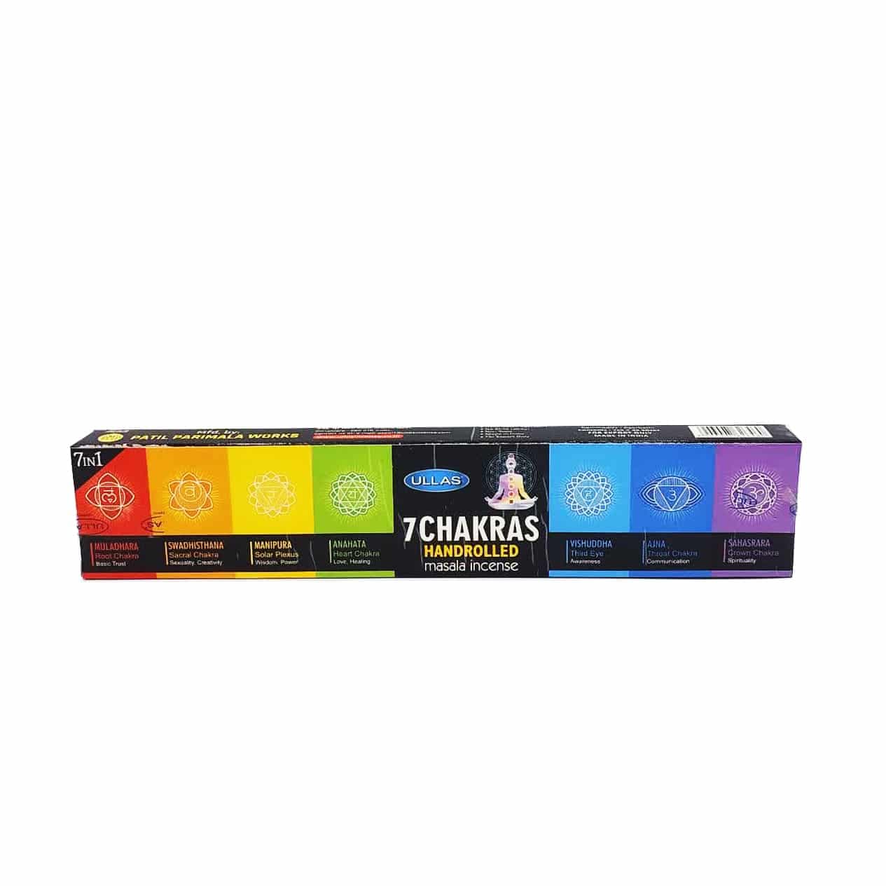 عود خوشبوکننده دست ساز رایحه هفت چاکرا 7CHAKRAS برند اولاس ULLAS