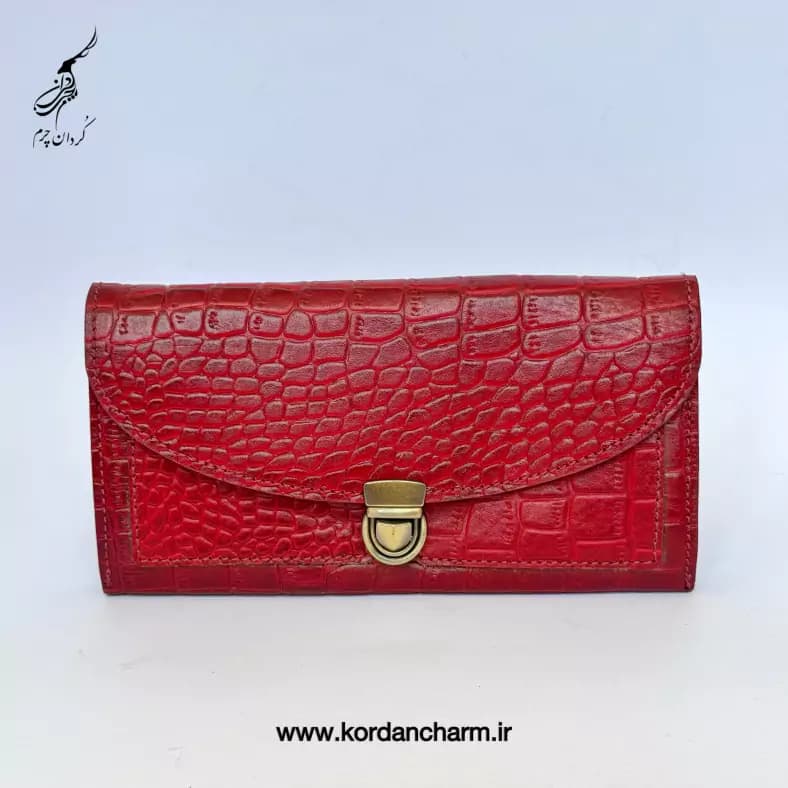 کیف پول چرم زنانه مدل سما طرح پریما — تصویر ۲