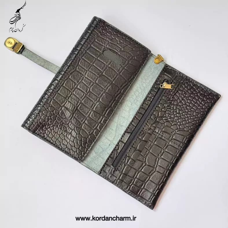کیف پول چرم مدل الوند طرح پریما — تصویر ۴