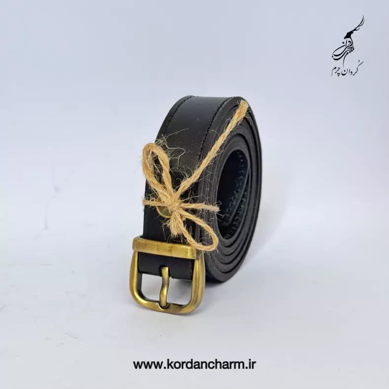 کمربند زنانه چرم 2/5 سانت طرح ساده — تصویر ۲