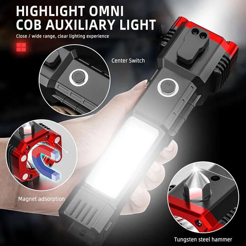 چراغ قوه اضطراری چندکاره Torch - کالا وارداتی — تصویر ۴