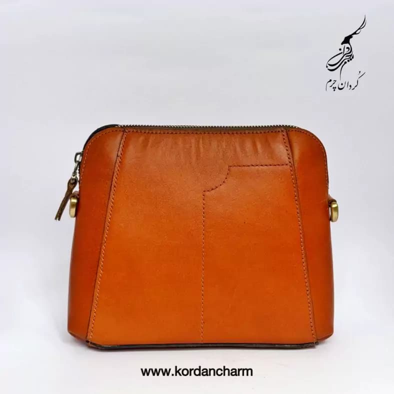 کیف دوشی چرم مدل النا طرح ساده