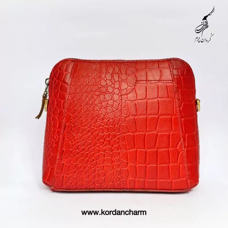 کیف دوشی چرم مدل النا طرح پریما — تصویر ۶