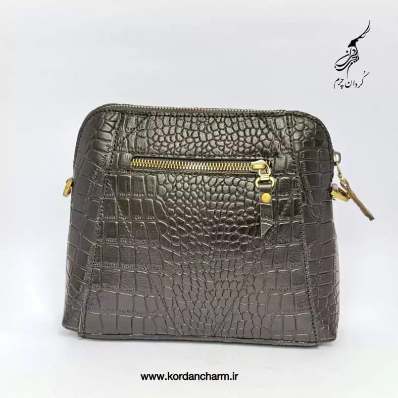 کیف دوشی چرم مدل النا طرح پریما — تصویر ۸