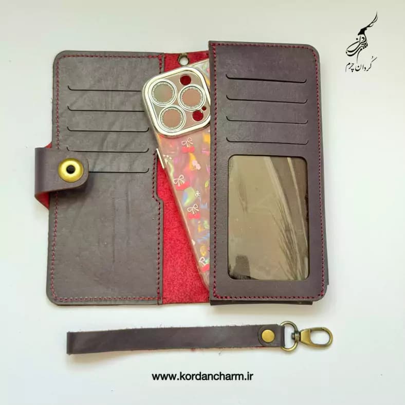 کیف پول چرم کیهان طرح ساده — تصویر ۶