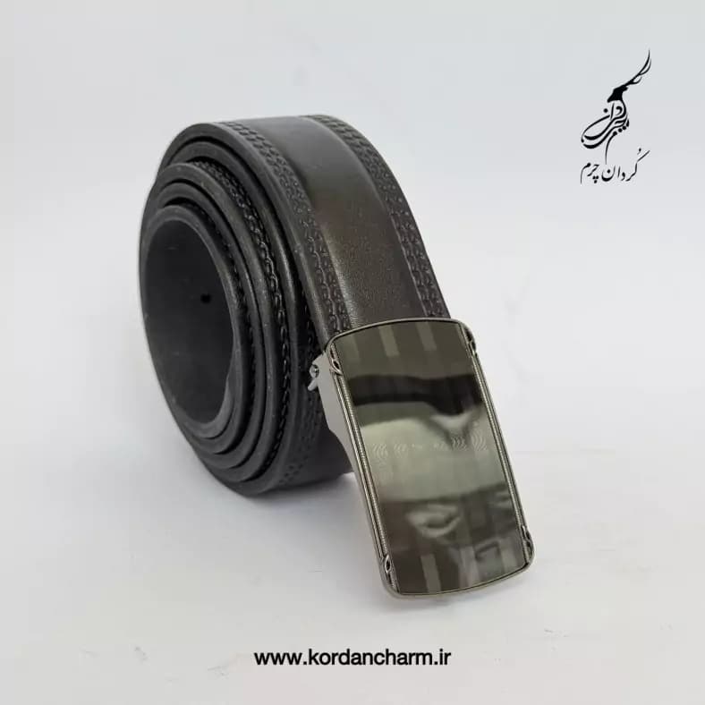 کمربند چرم گاومیش دوخت دار — تصویر ۳