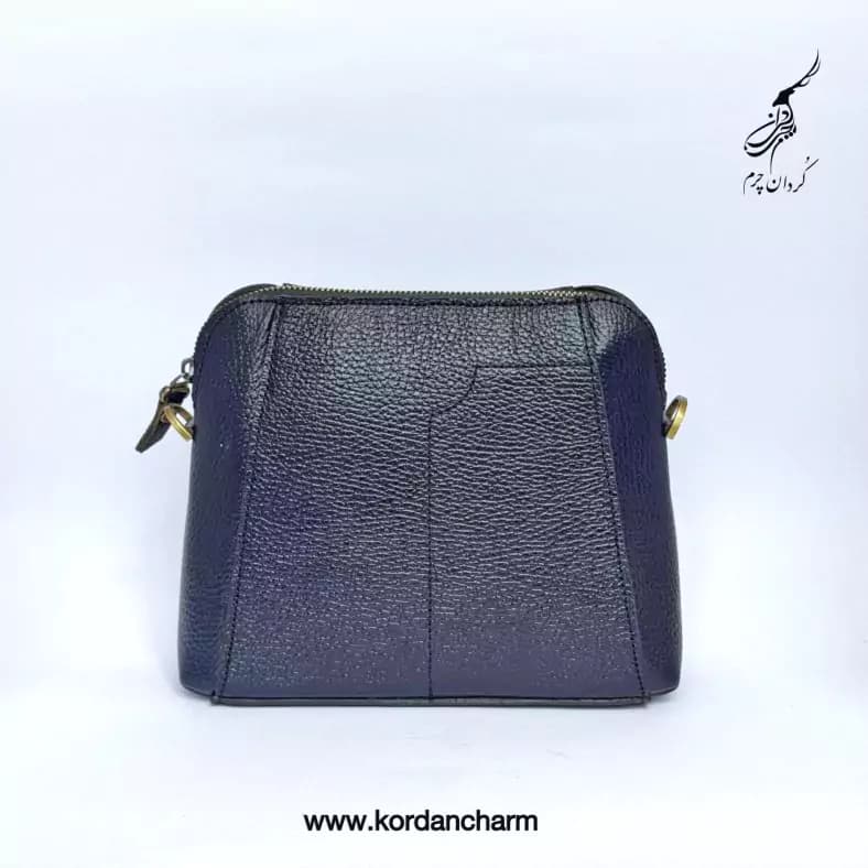 کیف دوشی چرم مدل النا طرح فلوتر — تصویر ۳