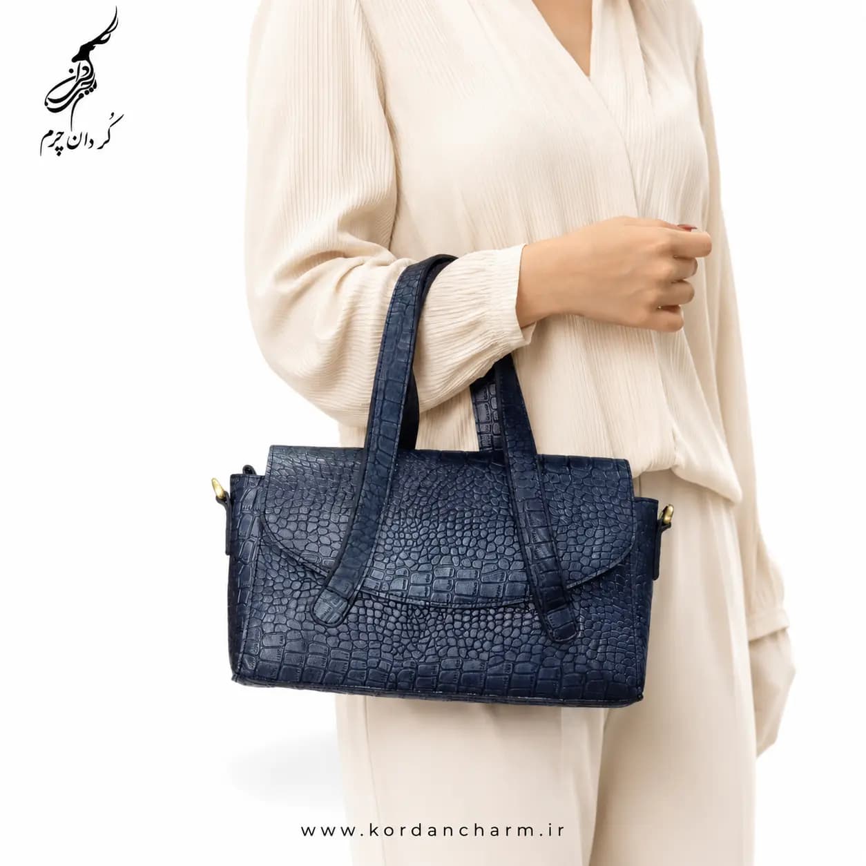 کیف مجلسی چرم زنانه مدل ایراندخت طرح پریما