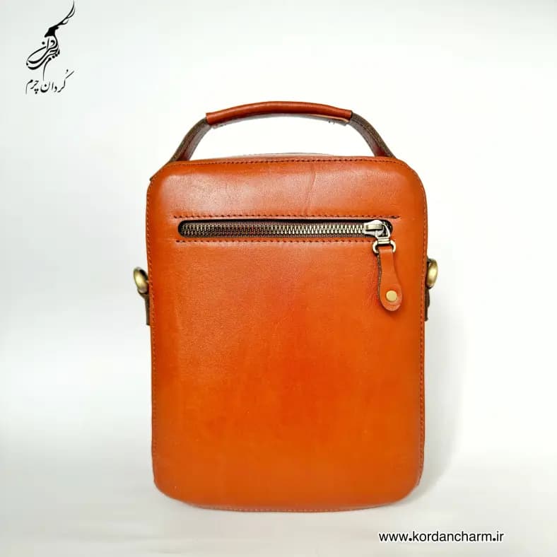کیف دوشی اسپرت چرم مدل دیلان دسته خور — تصویر ۷