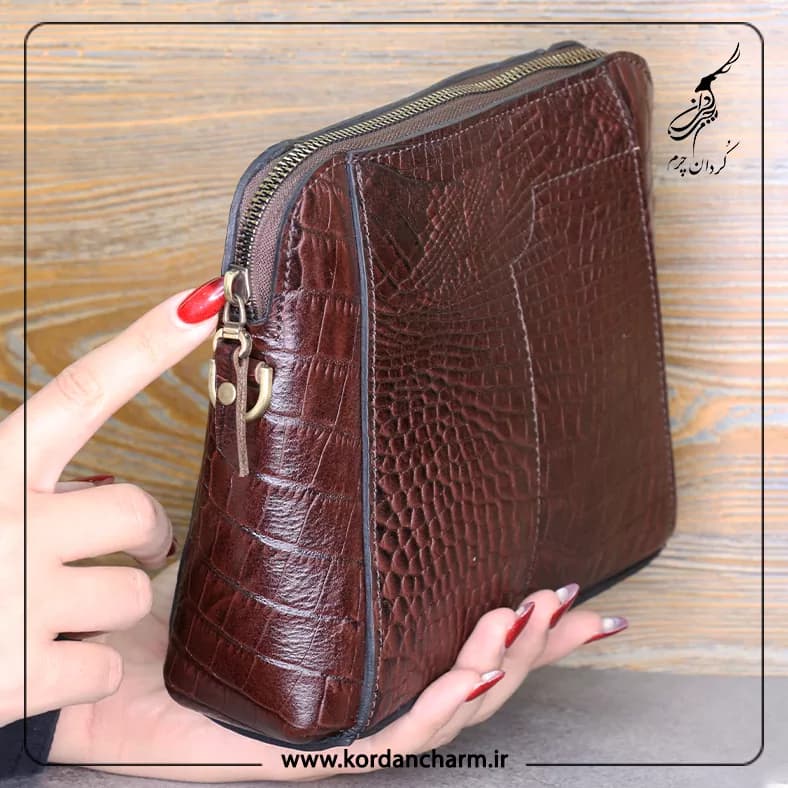 کیف دوشی زنانه چرم مدل النا