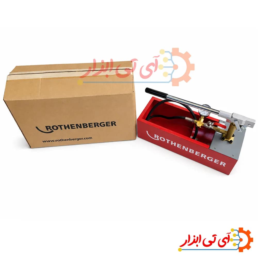 تست پمپ هیدرواستاتیک 50 بار روتنبرگر آلمان مدل RP 50 Eco — تصویر ۲