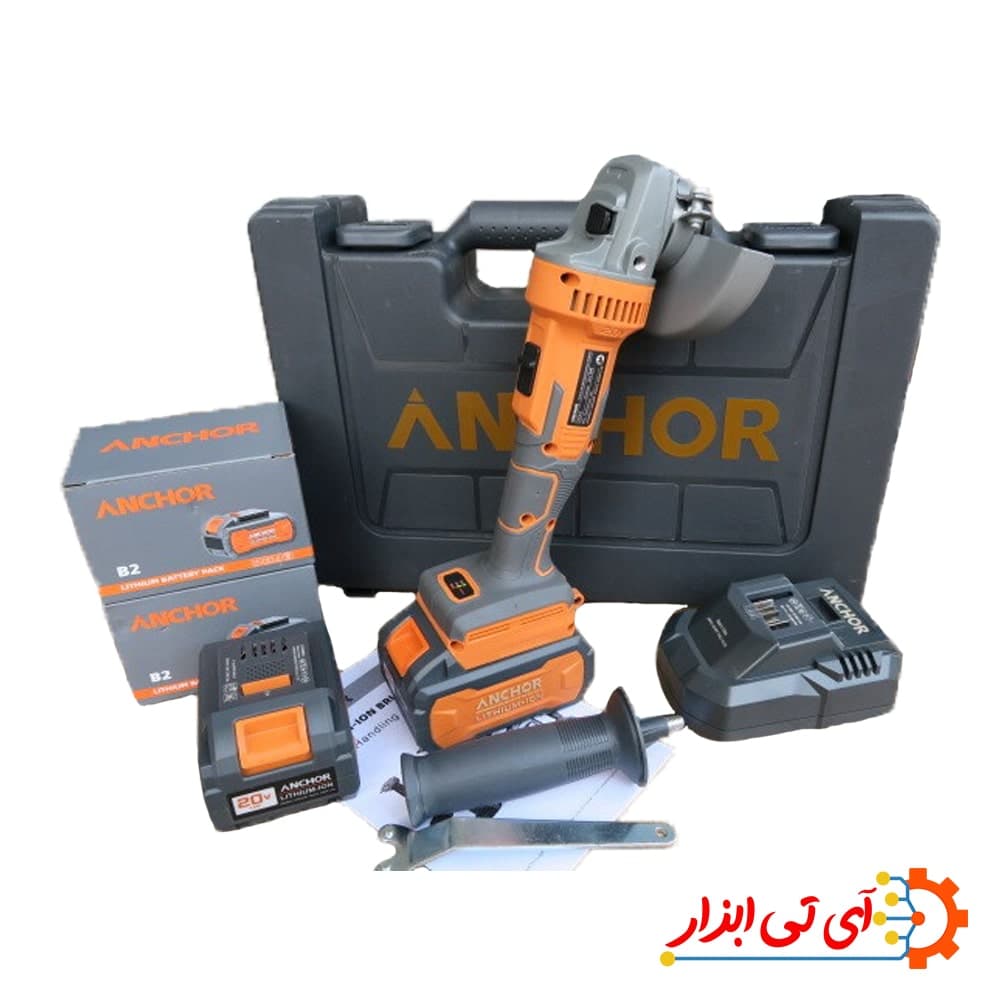 مینی فرز شارژی براشلس 115 میلی متری 20 ولت آنکور تک باتری مدل DCA1 — تصویر ۶