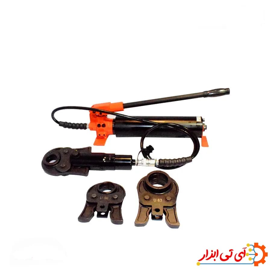 دستگاه پرس لوله پنج لایه هیدرولیک شمس سایز 63 مدل 4012