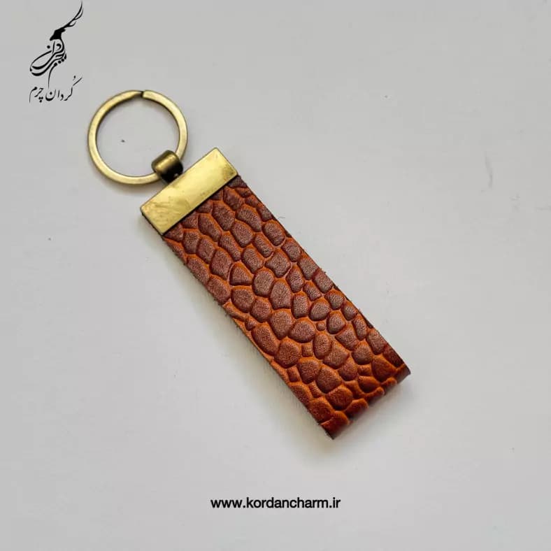 دسته کلید چرم گاوی طرح پریما — تصویر ۲
