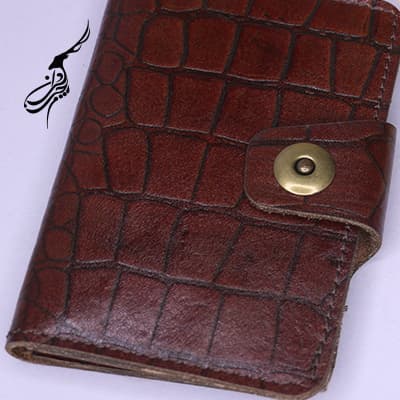 کیف مدارک ماشین چرم گاوی طرح پریما مدل آریا — تصویر ۳