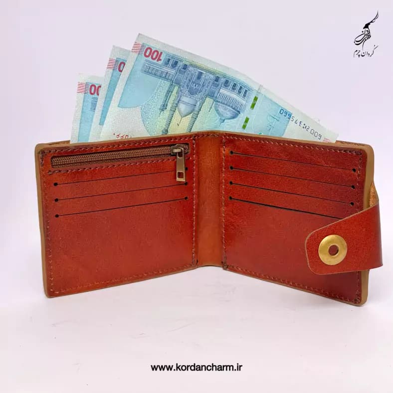 کیف جیبی دکمه خور رادین طرح ساده — تصویر ۶