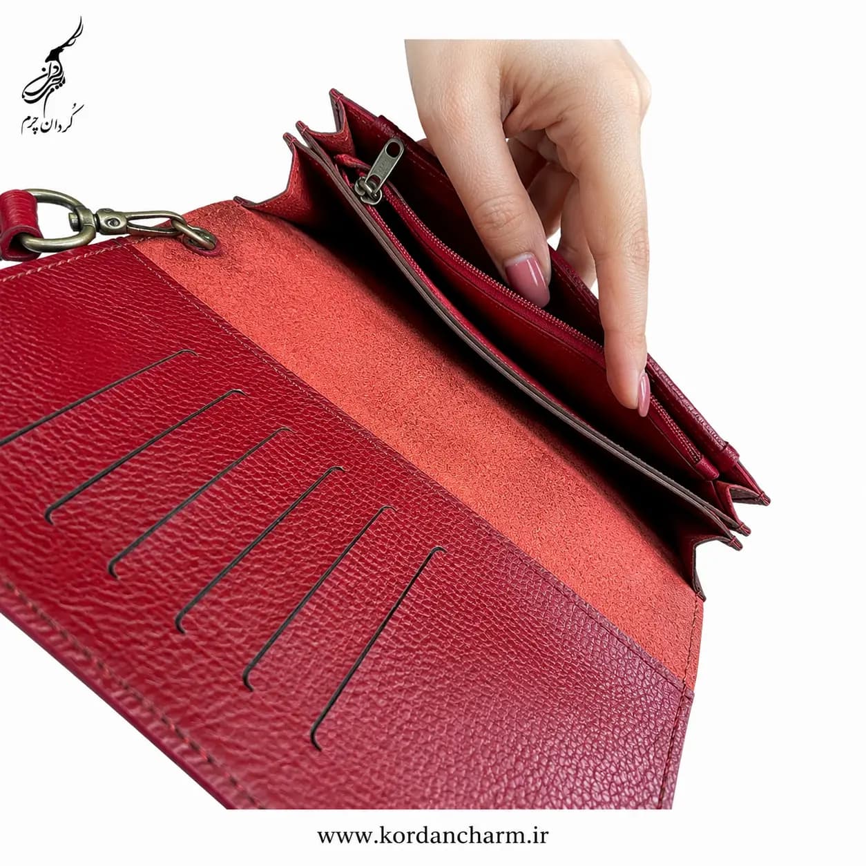 کیف دستی چرم فلوتر مدل آوید — تصویر ۳