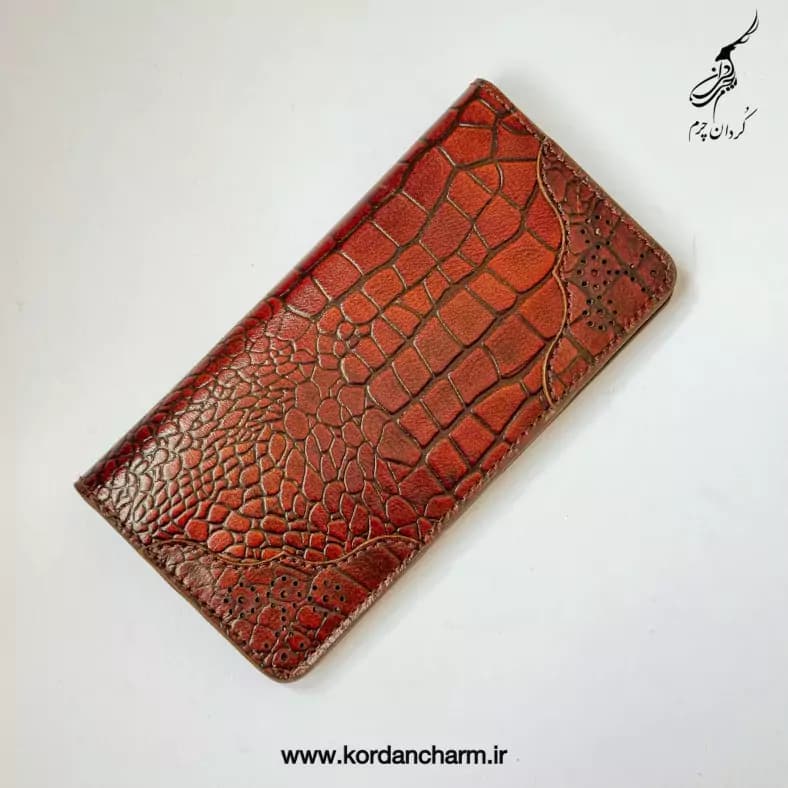 کیف پول زنانه چرم مدل مروارید طرح پریما — تصویر ۸