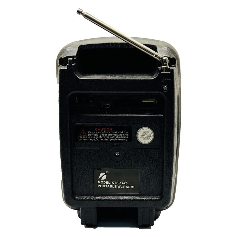 اسپیکر رادیویی قابل حمل مدل KTF-1420 (تکی و عمده) — تصویر ۵