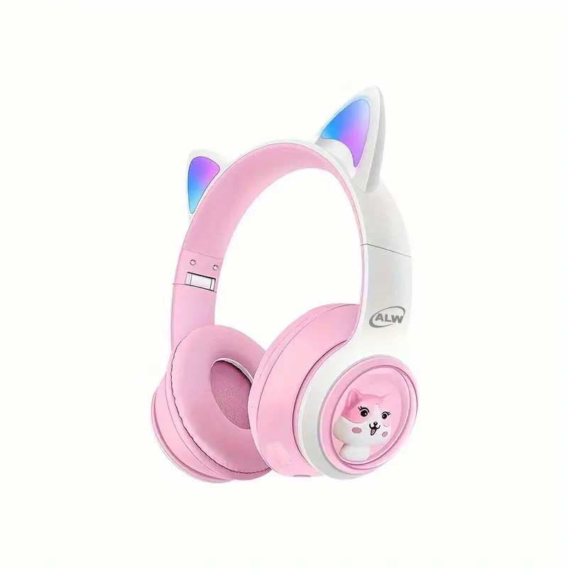 هدفون بی سیم طرح گربه مدل AKZ-07 — تصویر ۴