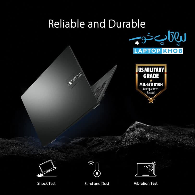 لپ تاپ ایسوس 15.6 اینچی مدل Vivobook Go 15 E1504FA-B R5 7520U 8GB 512GB SSD AMD Radeon — تصویر ۵
