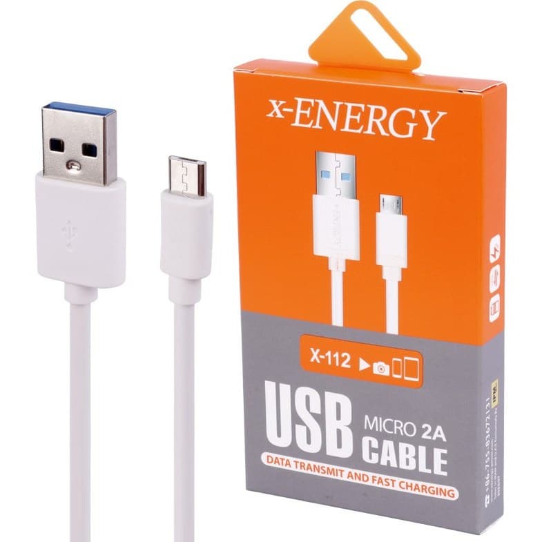 کابل میکرو یو اس بی فست شارژ X-Energy X-112 2A 2m